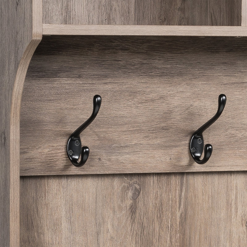 Gracie Oaks Gracie Hall Tree 60'' Wide with Bench & Reviews Wayfair